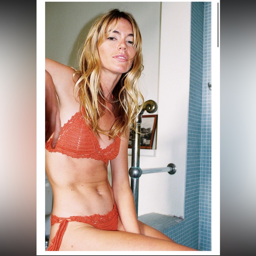 Arkitaip Linen Crochet swimsuit